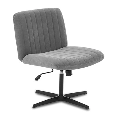 Griż bla driegħ President Velvet Accent Chairs X-5122